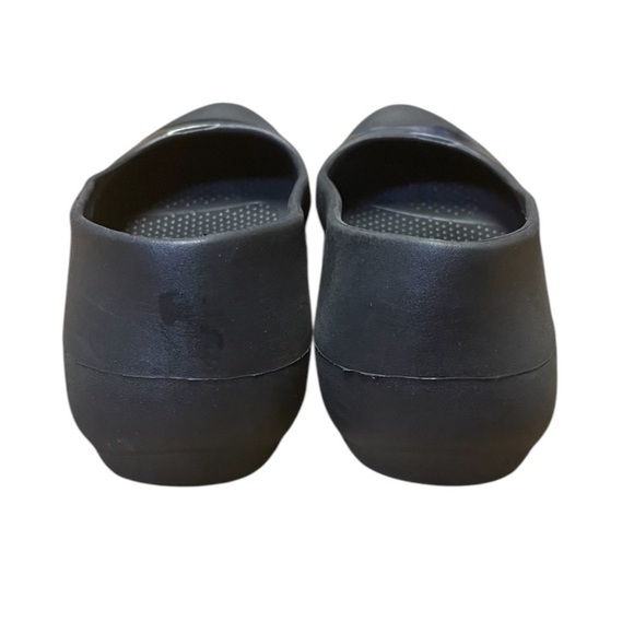 Crocs Gianna Alice Ballet Flats Womens 8 Black Shiny Cap Toe Slip On Comfort - Picture 5 of 13